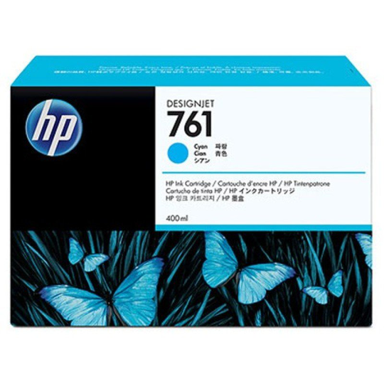 HP 761 Cyan Original Ink Cartridge - Standard Yield 400ml - CM994A