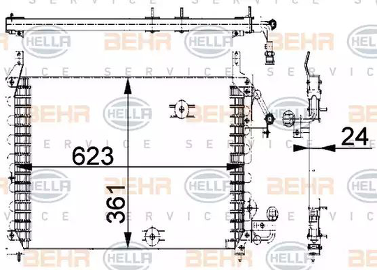 Condenser Air Conditioning 8FC351318-031 by Hella