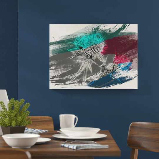 'Thistle Flower' Graphic Art Print Poster