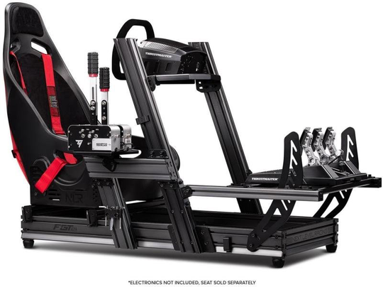 Next Level Racing F-GT Elite Formula & GT Aluminium Profile Simulator Cockpit - Wheel plate Edition