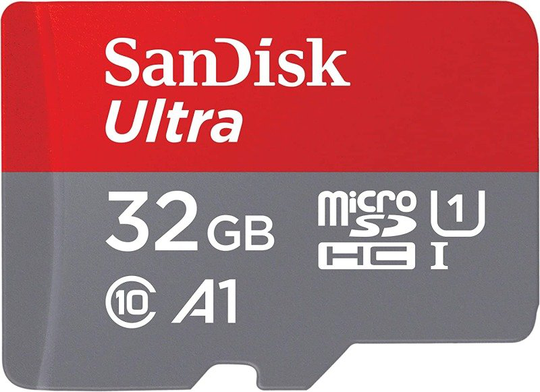 SanDisk Ultra microSDHC 32GB + SD Adapter 120MB/s A1 Class 10 UHS-I