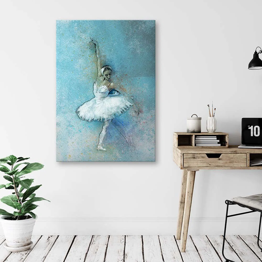 Canvas Print White Ballerina