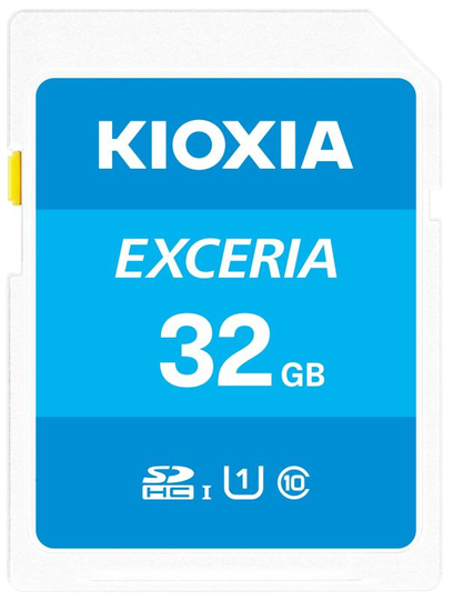 Kioxia 32GB Exceria U1 Class 10 SD card