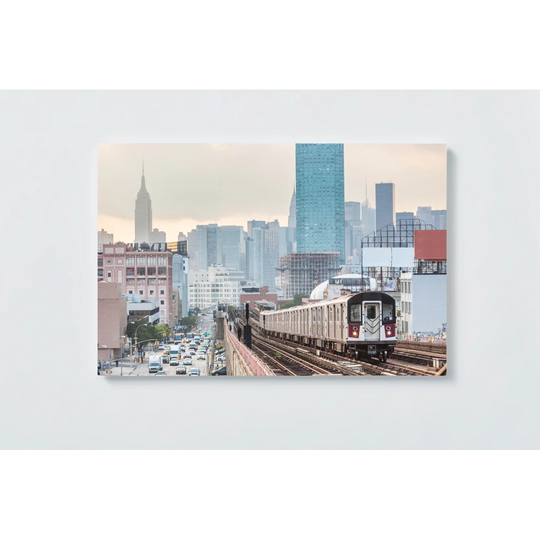 Subway Motif Magnetic Wall Mounted Cork Board