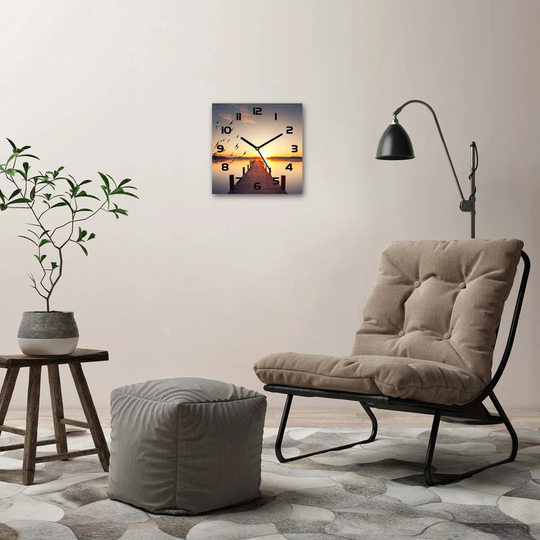 Sunset Silent Wall Clock