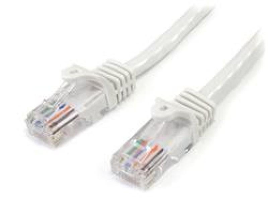 StarTech Cat5e Patch Cable With Snagless RJ45 Connectors 3M White