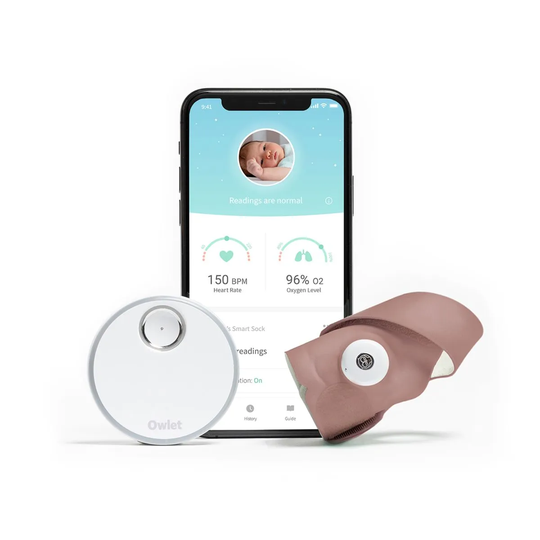 Owlet Smart Sock 3 Baby Monitor - Dusty Rose