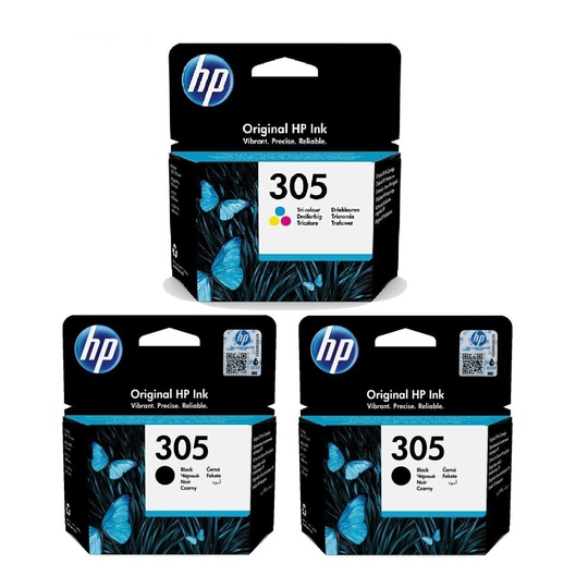 3pk HP 305 Inkjet Cartridges