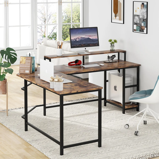 Faribault L-Shape Computer Desk