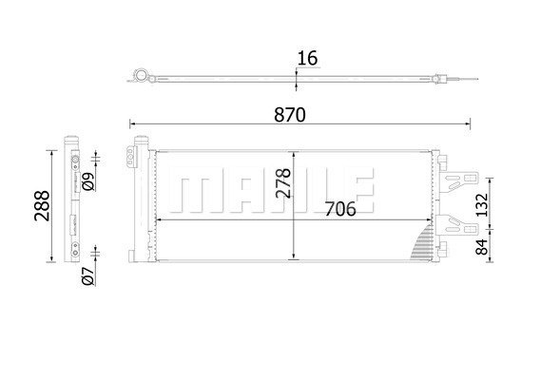Condenser Air Conditioning 8FC351301-664 by BEHR