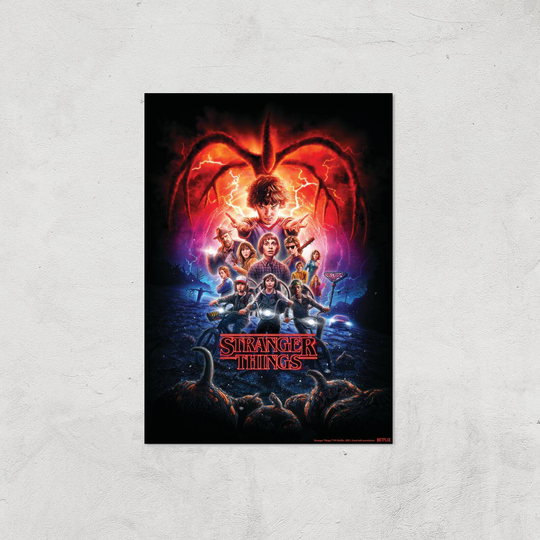Stranger Things Season Two Poster Giclee Art Print - A2 - Print Only