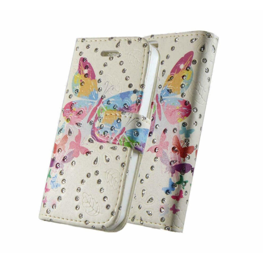 (RAINBOW BUTTERFLY) For Samsung Galaxy A21s Phone Case, Cover, Flip Book, Wallet, Folio, Leather/Gel
