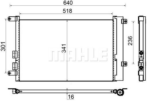 Condenser Air Conditioning 8FC351302-394 by BEHR