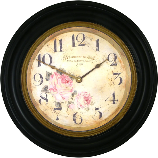 Framed Florist Dial 50cm Wall Clock