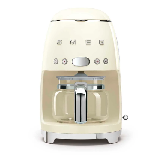 Smeg DCF02CRUK 50s Retro Style 1050W Drip Filter Coffee Machine - Cream