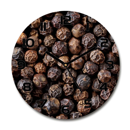 Decoration Picture Art Modern Kitchen Living Room Grains of Pepper 30cm Silent Wall Clock