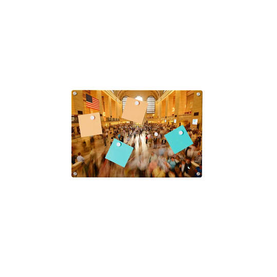 Grand Central Magnetic Wall Mounted Photo Memo Board