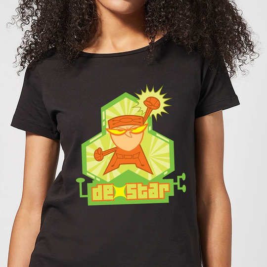 Dexters Lab DexStar Hero Women's T-Shirt - Black - S - Black