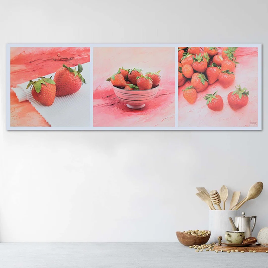 Canvas Print Strawberries Fruits