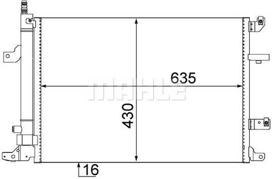 Condenser Air Conditioning 8FC351304-451 by BEHR