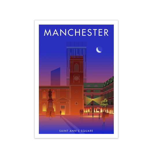 Manchester Saint Ann's Square by Stephen Millership - Graphic Art Print on Paper