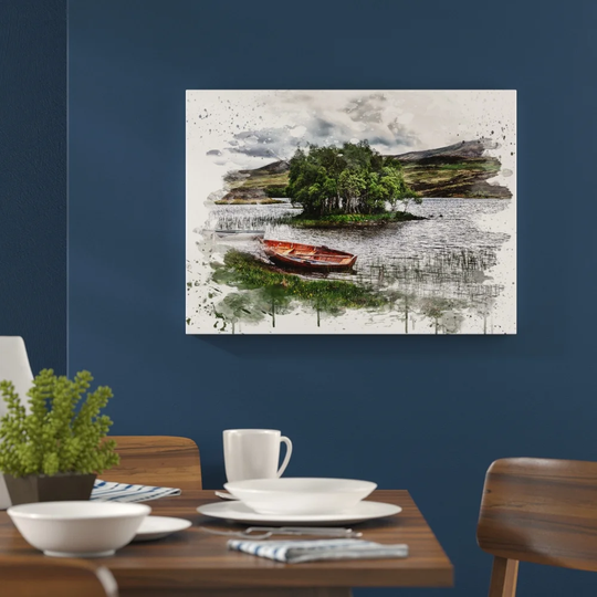 'Scotland Landscape' Graphic Art Print Poster
