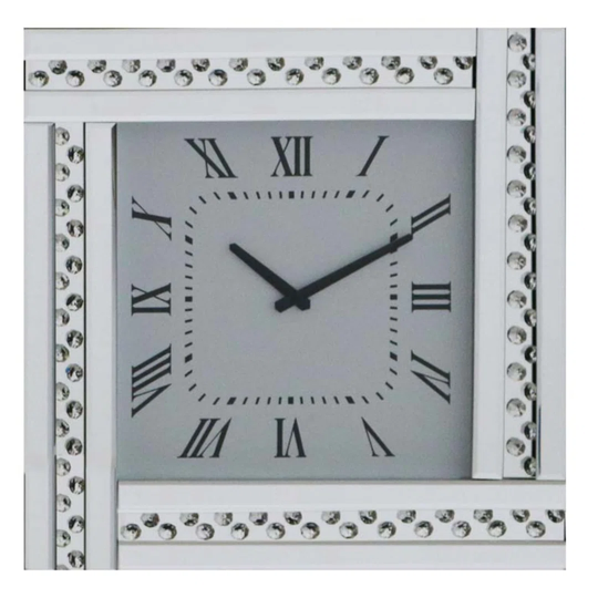 Robin Mirrored Silent Wall Clock