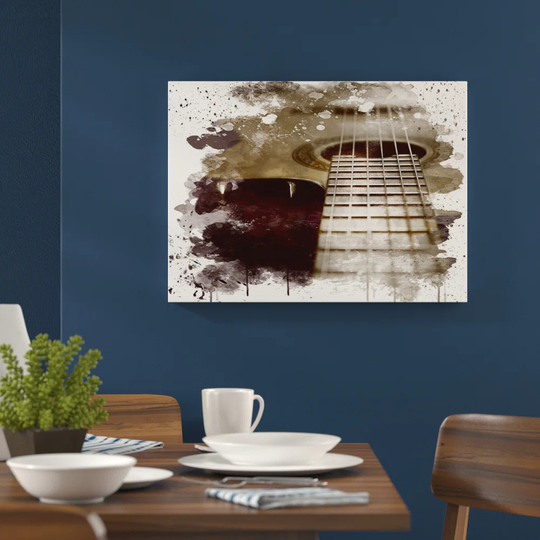 'Acoustic Guitar' Graphic Art Print Poster