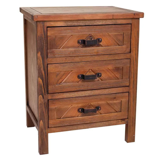 Brosnan 3 Drawer Bedside Table