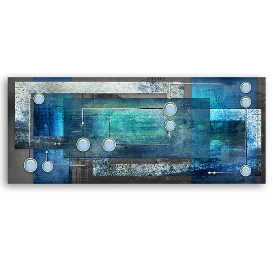 Canvas Print, Blue Abstractions 16889