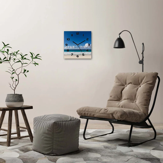 Seychelles Beach Silent Wall Clock