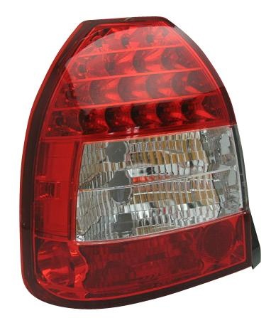 Set LED Tail Lights Honda Civic HB 3-doors 1996-2001 - Red / Clear DL HOR36L AutoStyle DL HOR36L