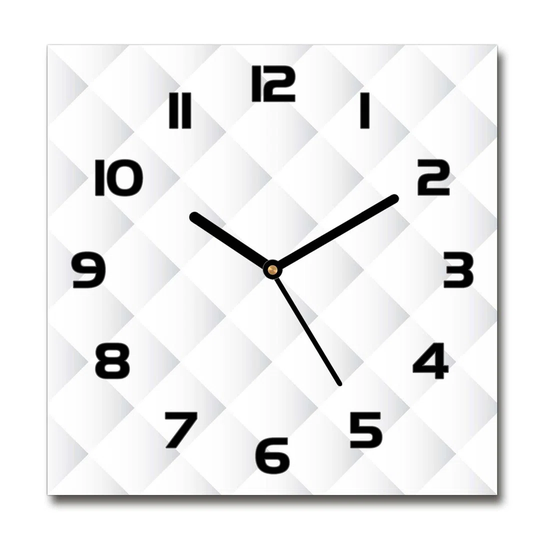 Squares Background Silent Wall Clock