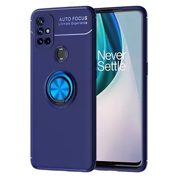 OnePlus Nord N10 5G Magnet Ring Grip / Kickstand Case - Blue