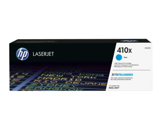 HP 410X High Yield Cyan Original LaserJet Toner Cartridge - CF411X