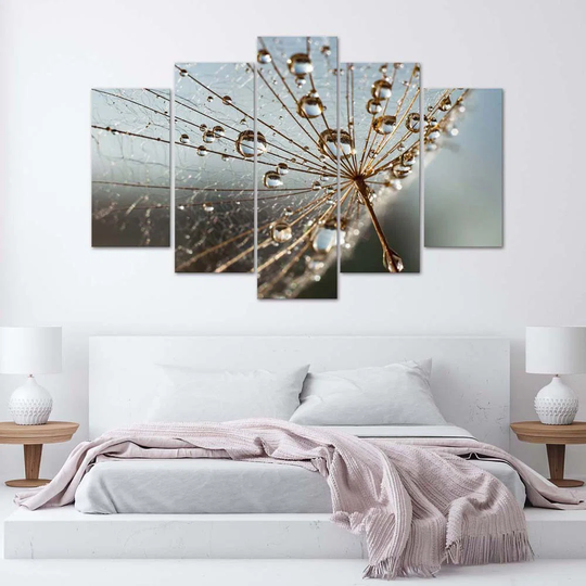 Canvas Print Blower Rose Grey