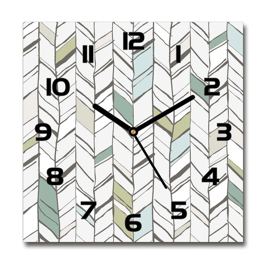 Josaphine Herringbone Pattern Silent Wall Clock