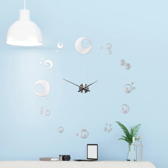 Circles 10cm Silent Wall Clock