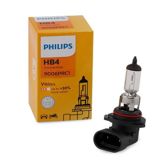 PHILIPS Light Bulbs VW,MERCEDES-BENZ,BMW 9006PRC1 1J0411315C,1J0411315J,N10130001 Bulb, spotlight 1382496,63121382496,63216926916,63217160786