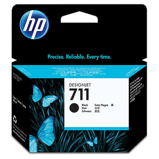 HP 711 Black Original Ink Cartridge - Extra High Yield 80ml - CZ133A