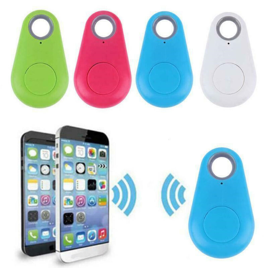 (Pink) Smart Bluetooth GPS Tracker Locator Key Finder Tag Alarm For Pet Child Wallet Car