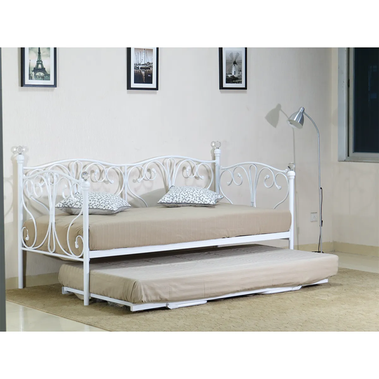 SleepOn Violet King Bed Frame White
