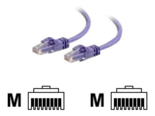 C2G, Cat6 550MHz Snagless Patch Cable Purple, 1m