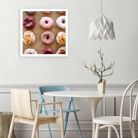 Canvas Print Pastel Donuts