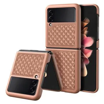 Dux Ducis Venice Samsung Galaxy Z Flip3 5G Leather Coated Case - Brown