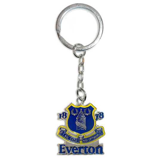 Everton FC Official Football Gift Metal Enamel Club Crest Keyring