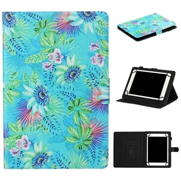 Universal Stylish Series Tablet Folio Case - 8 - Flowers