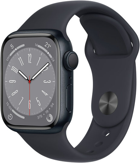 Apple Watch Series 8 GPS 41mm Alu Case/Midnight Sport Band