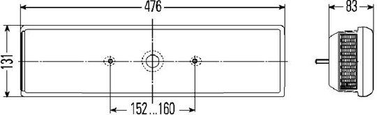 Combination Tail Light 2VD 007 323-031 Hella 2VD 007 323031