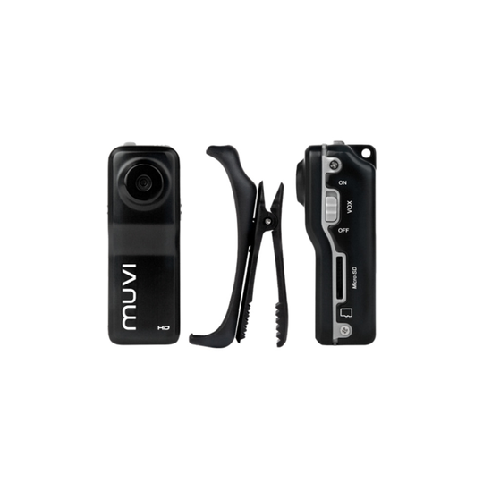 Veho Muvi HD10X Micro Camcorder | HD | Handsfree | Body Worn | Action Camera | 8GB microSD Card | 1080p@30fps - Black